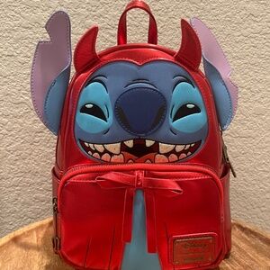 Disney Loungefly Mini Backpack - Halloween Stitch Devil Cosplay